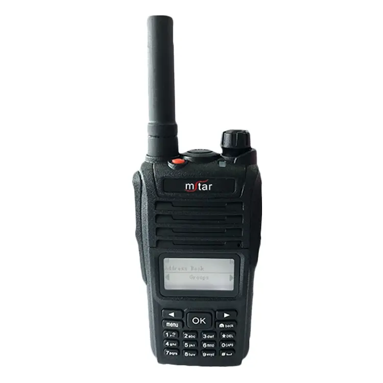 El LTE WCDMA GSM 4G walkie talkie IP radyo sim kart ve tam tuş takımı