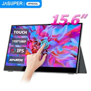Monitor Portátil con Pantalla Táctil de 15.6 Pulgadas con Superficie de Vidrio como Pantalla Externa para Computadora, Laptop, Teléfono y Juegos - Product Image 1
