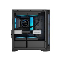 Caja de PC OEM al por mayor, chasis de torre media de malla para escritorio con flujo de aire, compatible con MATX e ITX, modelo 350M2, color negro.