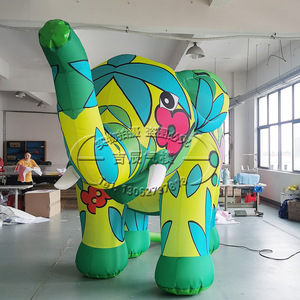 Elefante Inflable de Dibujos Animados, Material de PVC, de 8 a 13 Años, Modelo para Exhibición en Parques Temáticos de Animales - Product Image 4