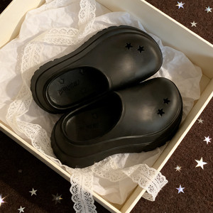 XIXITIAO Sandales à enfiler tendance pour femme, à plateforme épaisse en <span class=keywords><strong>EVA</strong></span>, avec étoiles en relief, chaussures d'été décontractées pour l'extérieur, direct usine - Product Image 1