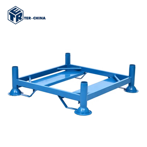 מדפי אחסון מסוג TER M6-1.0T לשקים גדולים, פלדה רכה Q235, קיבולת 1000 ק\\\"ג, ניתנים לערום, מדפי אחסון כבדים למחסן, צבועים באבקה - Product Image 4