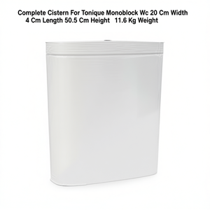 Cisterna Completa para Inodoro Monobloque Tonique, 20 cm de Ancho, 40 cm de Largo, 50.5 cm de Alto, 11.6 kg de Peso - Product Image 3