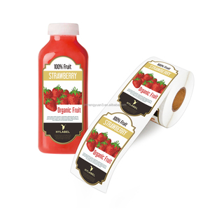 Individuell Gestaltete Logo-Aufkleber Selbstklebende Papieretiketten für Saftflaschen Fleisch-Lebensmittel-Etiketten Getränke-Flaschenetiketten Verpackungsaufkleber - Product Image 2