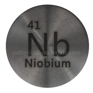 Nieuwkomers Niobium (Nb) 24.26X1.75Mm 99.95% Zuivere Niobiumdoelen Voor Inzameling