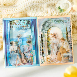 20 feuilles/paquet d'autocollants en PET de caractère décontracté série sud de la France rétro matériaux de bricolage - Product Image 4