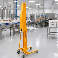 Chariot élévateur manuel compact léger avec plateforme plate en plastique pour usage en bureau, archivage et magasin de détail