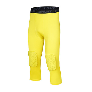 <span class=keywords><strong>Baloncesto</strong></span> equipo de protección de alta elasticidad Pantalones deportivos Fitness Leggings <span class=keywords><strong>con</strong></span> panal anticolisión <span class=keywords><strong>rodilleras</strong></span> pantalones medias - Product Image 6