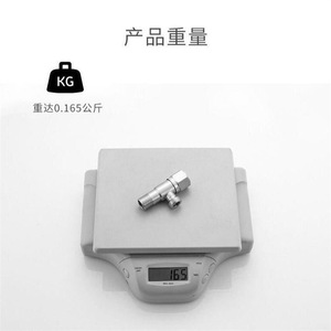 Válvula angular de acero inoxidable Mu Yihuang 304, roscada, 1 entrada y 2 salidas, interruptor de agua para uso doméstico - Product Image 2