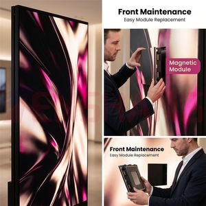 Affichage LED suspendu double face pour intérieur, signalétique numérique suspendue avec connexion rigide pour les halls d'atlas, les halls d'accueil et les salles d'<span class=keywords><strong>exposition</strong></span> - Product Image 5