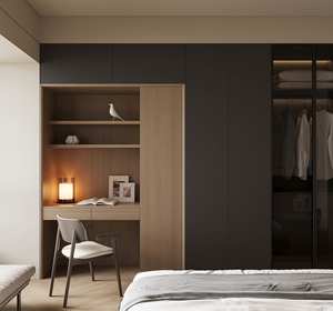 Armario de Madera de Grano Moderno y Personalizable de Lujo para Dormitorio y Sala de Estar, Independiente, Ahorra Espacio, Ecológico, Almacenamiento - Product Image 2