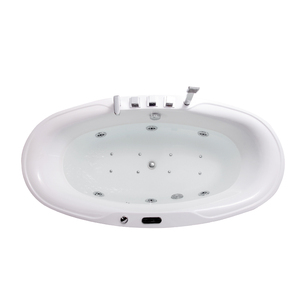 Vente en gros Baignoires autoportantes modernes en acrylique pour bateaux Baignoires autoportantes ovales en béton propres pour le massage par trempage des hôtels Approvisionnement en Chine - Product Image 2