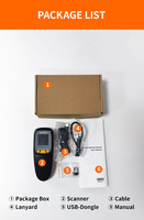 Escáner de Código de Barras de Bolsillo HENEX HC-300RS con Decodificación de Códigos QR y 1D/2D, Diseño Inalámbrico y Portátil - En Stock