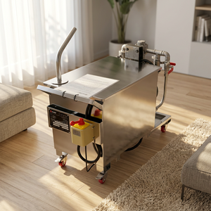 Machine de filtration d'huile de cuisson, système de filtration d'huile de friture pour l'industrie alimentaire, nettoyage et utilisation prolongée de l'huile - Product Image 1