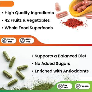 Atacado OEM Private Label Vitaminas e Minerais Suplemento Extrato Herbal Fabricantes Vegan Frutas e Vegetais Cápsulas - Product Image 5