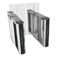 Tourniquet de barrière coulissant d'acier inoxydable avec la porte de tourniquet de capteur d'Anti-fixage pour l'usage d'intérieur et la station de métro