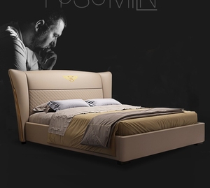 Modern Bedroom Furniture 5 Star Hotel Bedroom Queen Size <strong>Guest</strong> Room Furniture Melamine Hotel <strong>Bed</strong> - Product Image 4