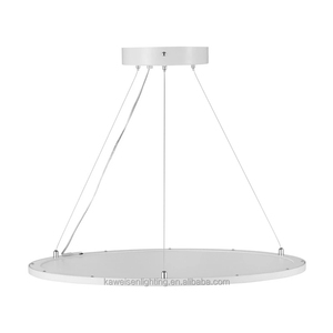 Cadre en aluminium blanc Panneau <span class=keywords><strong>led</strong></span> double face 48w Suspension intelligente haut et bas Panneau de <span class=keywords><strong>plafond</strong></span> rond 24 "Panneau plat à <span class=keywords><strong>LED</strong></span> - Product Image 2