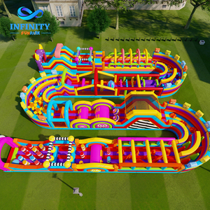 Parque de Obstáculos Inflable Monster, Castillo Hinchable Grande con Tobogán, Parque Temático Inflable Comercial para Niños - Product Image 5