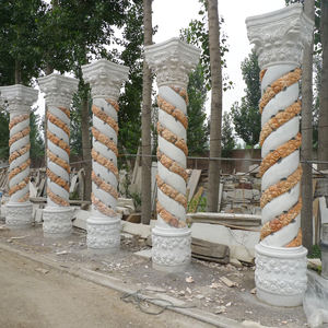 Columna <span class=keywords><strong>de</strong></span> <span class=keywords><strong>Piedra</strong></span> Travertino Cuadrada para Casa, Venta al por Mayor <span class=keywords><strong>de</strong></span> Fábrica a Precio Económico - Product Image 6