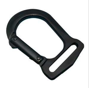 Connecteur de sangle de fitness en zinc de 38 mm de type D, anneau métallique robuste pour l'entraînement en suspension, matériel sportif de haute résistance - Product Image 1
