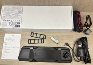 Caméra embarquée HD à double objectif, écran tactile IPS 9,66 pouces, enregistrement en boucle, vision nocturne, moniteur de stationnement - Product Image 6