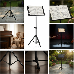 Soporte para Partituras de Metal/Aleación de Aluminio Ajustable, Clásico y Duradero, Venta al por Mayor, Xinxiang XM-501 - Product Image 4