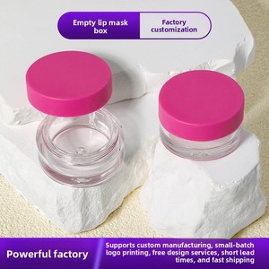 Venta al por mayor de fábrica: Estuches cilíndricos de plástico personalizados con tapa de rosca, pintados con pintura en polvo, para mascarillas labiales, pintalabios, bálsamos labiales y rubores en pot. - Product Image 2