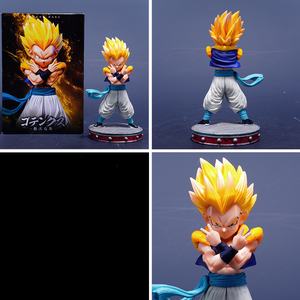 Figuras de Anime de Dragon Ball Super Saiyan 3 <span class=keywords><strong>Gotenks</strong></span>, Adornos de Alta Calidad, 2 Estilos, Tamaño <span class=keywords><strong>Pequeño</strong></span>, Decoraciones de Escritorio - Product Image 2