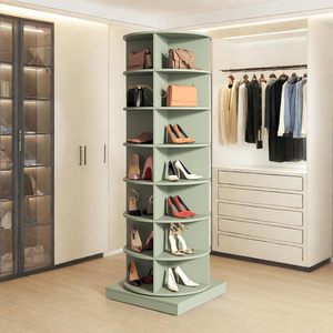 Estantería giratoria 360, estantería de biblioteca de lujo, estantería de mediados de siglo y mesa de papelería - Product Image 1