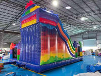 Château gonflable modulaire de qualité commerciale avec toboggan pour les jeux d'enfants en plein air