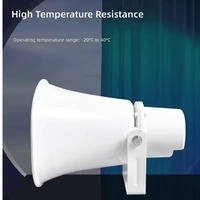 Altavoz IP Pasivo para Exteriores CaiDS, Altavoz de Pared con Bocina, Sistema de Megafonía con Alta Resistencia y Salida de 30W