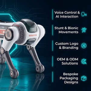 Petit <span class=keywords><strong>Robot</strong></span> <span class=keywords><strong>Chien</strong></span> Intelligent Télécommandé Little Merchant <span class=keywords><strong>King</strong></span>, Contrôle Vocal, Détection de Geste, Éducatif, Cyberpunk, Amusant et Interactif - Product Image 5