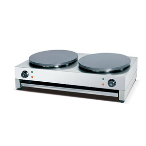 Machine à crêpe double plateau sans adhésif, haute qualité, commercial, en acier inoxydable - Product Image 1