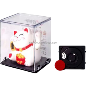 Nouveau produit 2 pouces Couple cadeau décorations de voiture articles Mini <span class=keywords><strong>Maneki</strong></span> <span class=keywords><strong>Neko</strong></span> japonais énergie <span class=keywords><strong>solaire</strong></span> chat chanceux - Product Image 1