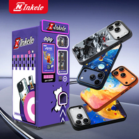 Distributeur automatique intelligent de coques de téléphone IA avec SDK et écran tactile de paiement par pièces, capacité de 300 à 600 unités, pour musées et centres de jeux