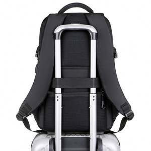 Mochila de poliéster con logotipo personalizado, moderna, con interfaz USB, impermeable, antirrobo y con cierre de cremallera, venta al por mayor - Product Image 4