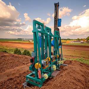 Goedkope krachtige grondboormachine met elektromotor, versnellingsbak, wielen, draagbaar, kleine waterputboorinstallatie te koop - Product Image 1