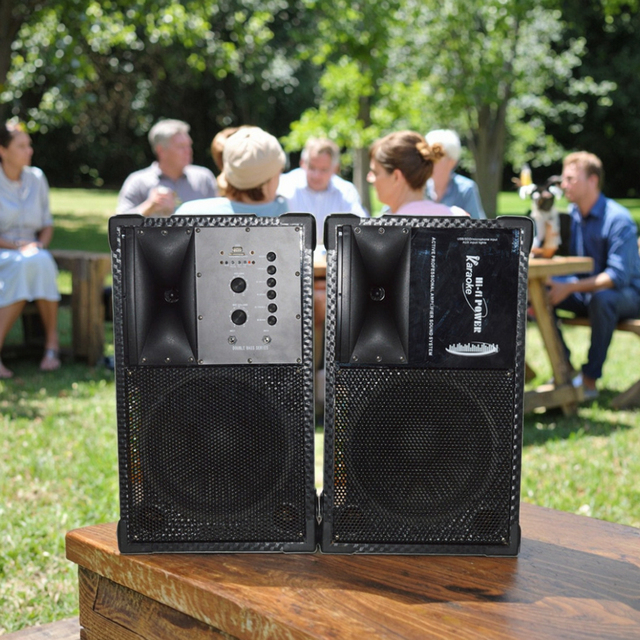 Supply All Kinds of Professional Amplified 8 Active Plastic Speaker with RGB LED Lighting Aux Communication Integrated Speaker