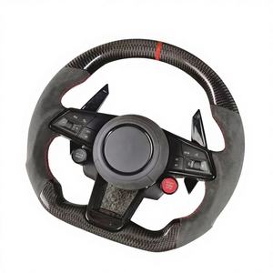 พวงมาลัยสปอร์ตหนังคาร์บอนไฟเบอร์แบบเจาะรูสำหรับ <span class=keywords><strong>Volkswagen</strong></span> GTI <span class=keywords><strong>Jetta</strong></span> Passat กอล์ฟ7คัน - Product Image 3