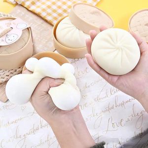 Juguete Antiestrés Popular de Dumplings al Vapor Elásticos y Rellenos, Pequeño Bollo al Vapor, Kit de Mochi Blandito para Niños, Juguete para Aliviar el Estrés - Product Image 4
