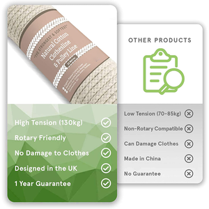 Corde en coton tressée de 4 mm, robuste, haute résistance, absorbant les chocs, écologique, flexible, pour <span class=keywords><strong>étendoir</strong></span> moderne et balançoires - Product Image 2