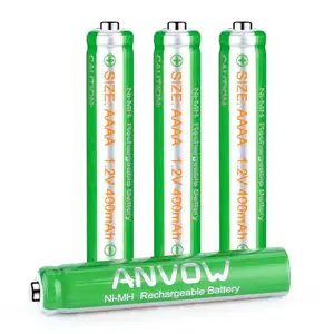 持久的AAAA镍氢电池1.2V 400毫安时1.2V镍氢可充电电池