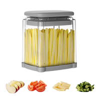 Nouvel outil professionnel manuel multifonctionnel en plastique à 4 lames pour mandoline, frites, pommes de terre, carottes, oignons, pommes