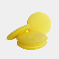 Esun Esponja Aplicadora de Cera Ultra Suave para Detallado Automotriz, Almohadillas Amarillas Premium de Alta Absorción de Agua para Accesorios de Coche