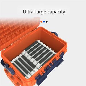 Caja de pesca MEBAO de una sola cubierta, asiento multifuncional de gran capacidad, portátil, almacenamiento de caña, cajas de aparejos, caja pequeña de plástico - Product Image 3