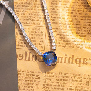 Collares de Plata de Ley con Moissanita o Zirconia, Modernos, Unisex, para Uso Diario, Productos de Dropshipping, Certificados por GRC - Product Image 2