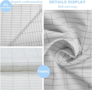 Drap de lit de mise à la terre 60x265cm, <span class=keywords><strong>housse</strong></span> de matelas pour un meilleur sommeil, soulagement de l'anxiété, bien-être naturel, literie - Product Image 2