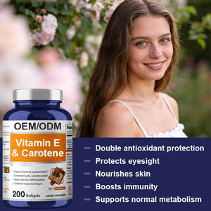 OEM/ODM Antioxidanten, Oogbescherming, Immuniteitversterkende Vitamine E Caroteen Zachte Capsules - Product Image 3