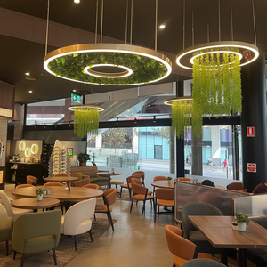 Lampu Plafon Dekoratif Modern untuk Restoran Komersial, Supermarket, Model Botanical Tengah dari Aluminium dan Akrilik - Product Image 2